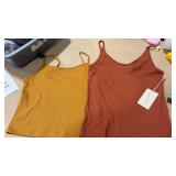 NEW 2pc (Medium) Orange+Yellow Tank Top Bundle