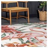 New $144 nuLoom Contemporary Floral Stephanie...