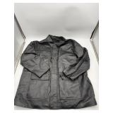 $300 Harbor Bay Men's Black Leather Jacket 3XLT