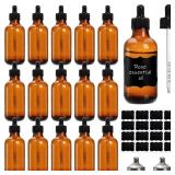 MISSING Jucoan 16 Pack Glass Dropper Bottles, 4...