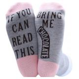 NEW (OS) 'Bring Me Chocolate' Socks - Grey