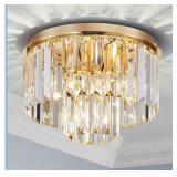 NEW $70 K9 Crystal Ceiling Light Fixture