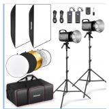 NEW $580 600Ws Studio Monolight Flash Light Kit