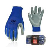 SEALED $50 10PK (M) Nitrile Coated Work Gloves