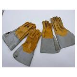Leather Welding Gloves Set (2 Pairs)
