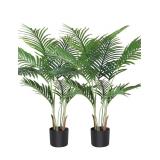 NEW $107 (3.6') 2pack Artificial Areca Palm Plant