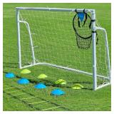 New $130 NEW (12x6) Soccer Goals for Backyard...