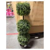 DAMAGED Faux Topiary Tree