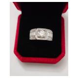 $1,565App (1.40ct) Men's Moissanite Ring Sz 10 1/4
