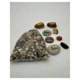 Decorative River Rock & Inspirational Stone Lot