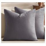(20'x20') Velvet Decorative Throw Pillow Covers