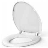 New $36 Quiet-Close Toilet Seat Round, Slow...