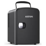 NEW $70 (4L, Black) Portable Mini Fridge