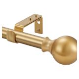 NEW $50 (72-144') Window Curtain Rod, Brushed Gold