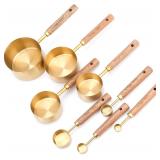 New 8pcs Stainless Steel Measuring Cups and...