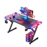 $117 (47') Gaming Desk with LED Lights