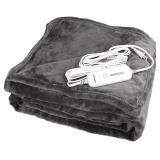 NEW (62''x84'') Lukasa Grey Electric Blanket