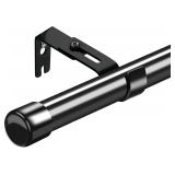 (30-62') Adjustable Black Curtain Rod