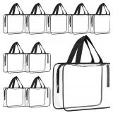 New $69 9 Pack Large Clear Toiletry Cosmetic...