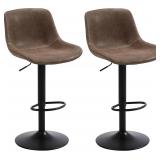 SEALED $126 Bar Stools Set of 2, Swivel Counter...