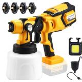 NEW $70 Cordless Paint Spray Gun For Dewalt