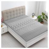 New $85 YUGYVOB 2 Inch Mattress Topper Queen, 7...