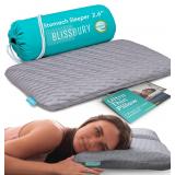 NEW $80 (K) Thin Flat Stomach Sleeper Pillow