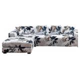 L Shape Sofa Slipcovers with 4pcs Pillowcases