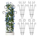 NEW $34 Thealyn 4 Pack 24' Metal Garden Trellis
