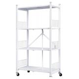New $100 Foldable Storage Shelves Unit, 4-Tier...