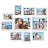 New $50 Picture Frames with 16 Mats, Set of 10,...