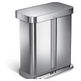 New $262 simplehuman 58 Litre / 15.3 Gallon...