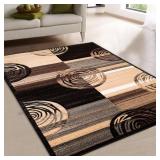 $120 (5'2'x7'2') Contemporary Circles Area Rug