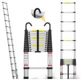 New $171 16.5 FT Telescoping Ladder Aluminum...