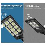 Solar Street Lights 6500K 360LED Dusk to Dawn