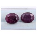 $13,969 App 11.45 ct Ruby gemstone pair