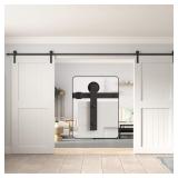 SEALED $140 WINSOON 11FT Double Barn Door...