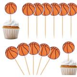 New BOXOB 40pcs Basketball Cupcake Topper,...