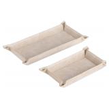 NEW $33 2PK Entrance Table Empty Key Tray - Orange