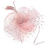 SEALED Women's Mesh Tea Party Headwear w/Clip