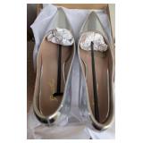 B/New $97..Genshuo Low Heel Pump Stillettos Sz 7.5