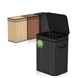 NEW $55 (80L) Trash Can w/ Lid, Black