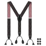 SEALED Button Suspenders for Men Formal Tuxedo...