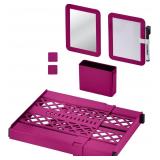 NEW 7PC Adjustable Locker Shelf & Accessories Set