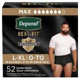 $80...Depend 4 in 1 Skinguard Max Absorbancy L-XL