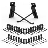 * $42 HUHOLE Black Slatwall Hooks 32PC, 16 X 4...