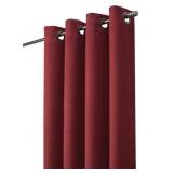 NEW (54'x63') 1-Panel Burgundy Faux Suede Curtain