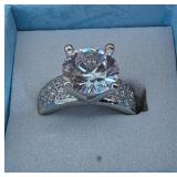 New..$1195.3 Carat Moissanite Stone In .925 Silver