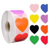 SEALED Color Heart Sticker Labels,500 Pieces...