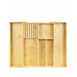 $38 Bamboo Kitchen Drawer Organizer